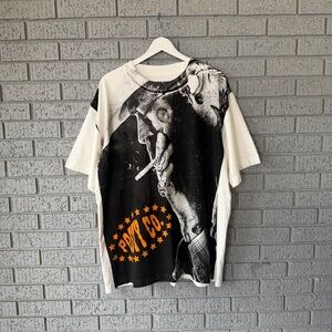 Post Malone 2025 Concert Merch Big Stadium Tour All Over Print T-Shirt Size XL